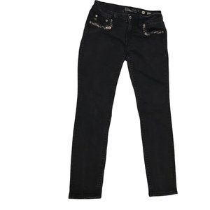 Miss Me Jeans Womens Signature Skinny Size 30 Inseam 29 Black JP7319S